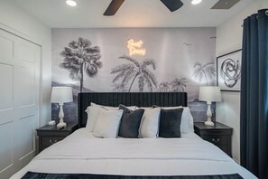 6 habitaciones, tabla de planchar con plancha y cuna de viaje