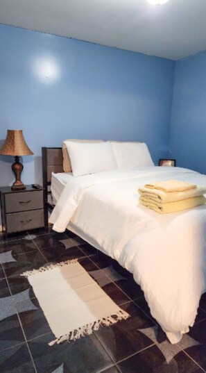 2 bedrooms, bed sheets