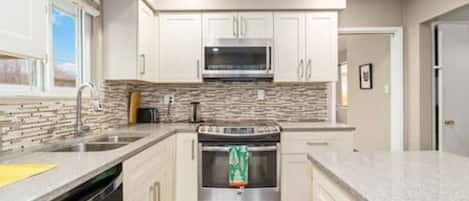 Microwave, oven, stovetop, dishwasher