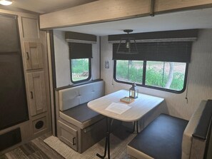 Dining - Glamping in the City!
A beautiful two acre country pocket in the city (San Antonio)