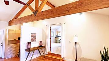 2 bedrooms, in-room safe, iron/ironing board, travel crib