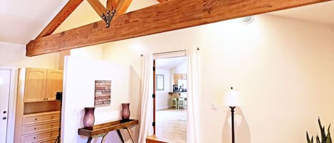 2 bedrooms, in-room safe, iron/ironing board, travel crib