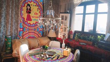 Shared Dormitory, 1 Bedroom, Smoking, Balcony | Living room