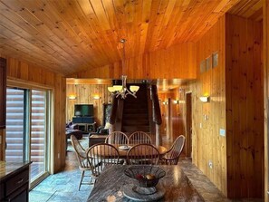 Dining - Lake Vermilion Cabin on a quiet bay with sauna & fire pit for grilling. (Cook)