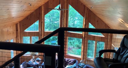 Snowmobile Retreat with Trailer Parking, Screen Porch, Sauna, 3 Bedrooms & Loft.