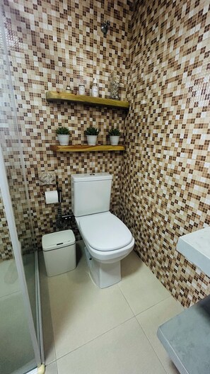 Towels, soap, toilet paper