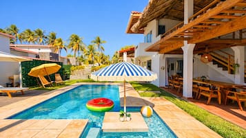 Family Villa, 4 Bedrooms, Private Pool, Partial Ocean View | 4 bedrooms, in-room safe, blackout drapes, iron/ironing board