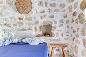 1 makuuhuone, vuodevaatteet