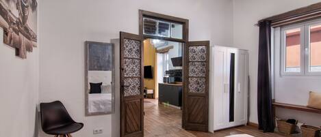 1 makuuhuone, silitysrauta/-lauta, ilmainen Wi-Fi, vuodevaatteet