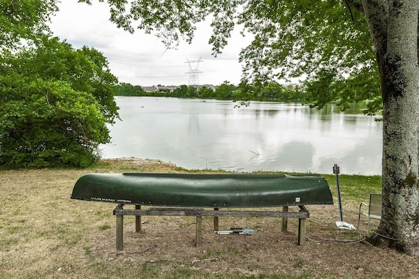 calm water to enjoy the canoe