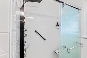 Hair dryer, towels