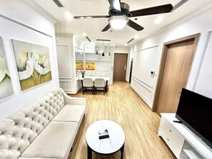 Appartement Standard, 1 chambre | Literie de qualité, couette en duvet, ameublement unique, bureau