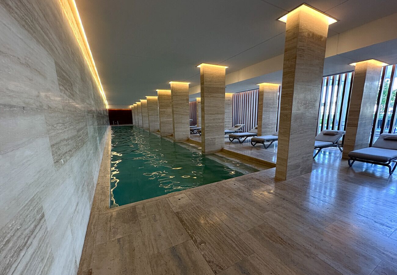 Indoor pool, a heated pool