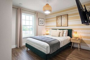 4 bedrooms, iron/ironing board, travel crib, WiFi