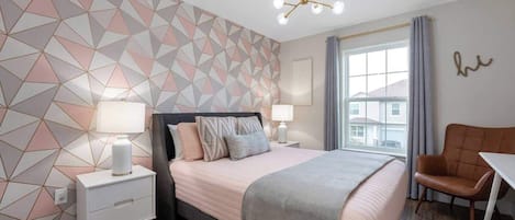 4 bedrooms, iron/ironing board, travel crib, WiFi