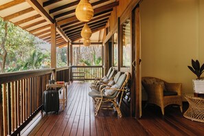 Casa de campo de lujo, 1 cama King size, vista al valle, en el área del jardín | Camas con efecto memoria y artículos del minibar gratis 