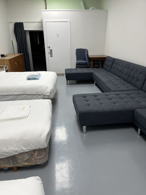 Living area - 2 Double 1 Single 2 Sofa Beds - Suite 6 (Auckland)