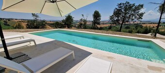 Elegant new house with garden, veranda and shared pool