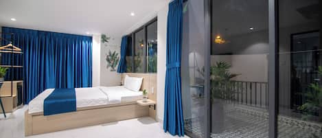 Habitació doble per a ús individual Deluxe | Escriptori, cortines opaques i wifi gratuïta