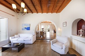 Interior - My Rental Homes - Villa Tychi with pool with its own pool bar and big parking space (Mykonos)