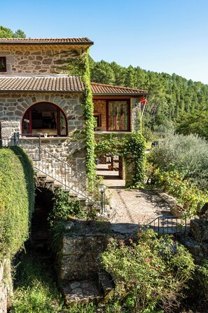 Exterior - Magnificent Mas Ardéchois with swimming pool and pétanque court (Chambonas)