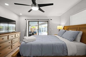 4 bedrooms, iron/ironing board, travel crib, WiFi