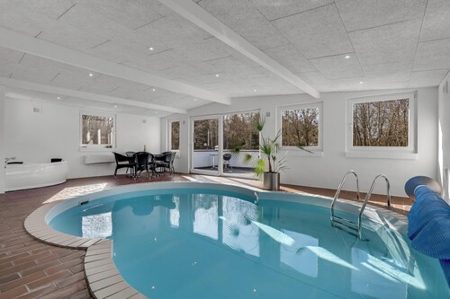 Holiday home with pool and spa close to the Limfjord.