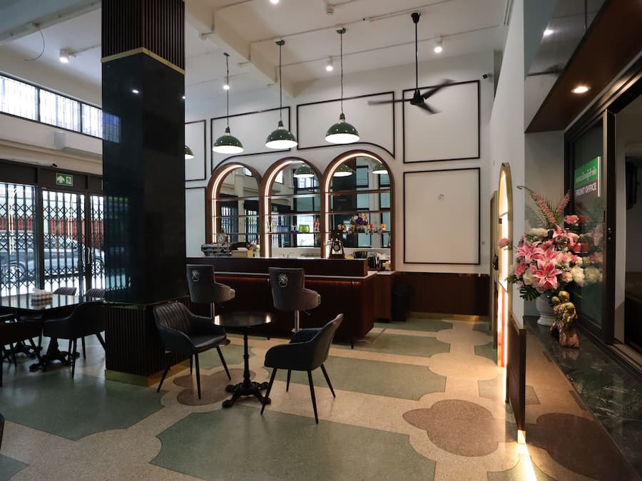 Sitteområde i lobbyen