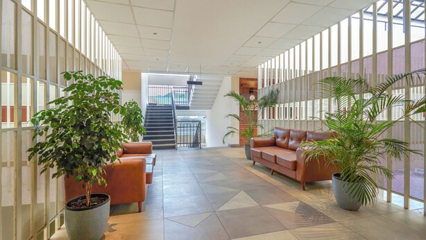 Sitteområde i lobbyen