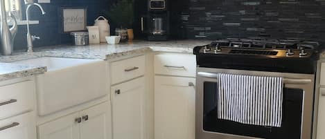 Microwave, oven, stovetop