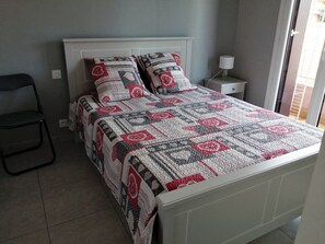 2 bedrooms, iron/ironing board, travel crib, WiFi