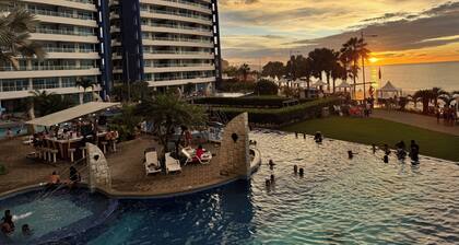 The ocean view condo .”Diamond Beach “ . 2 bedroom with air and WiFi. 2 floor