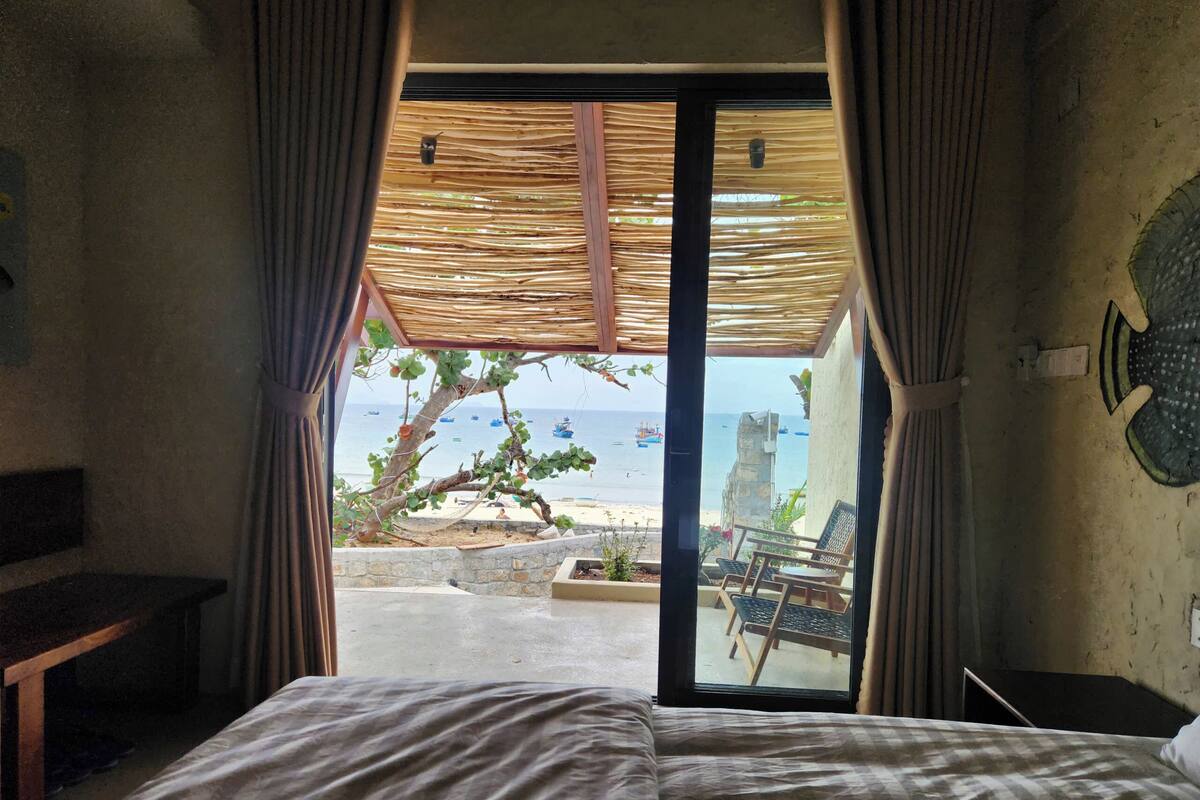 Bungalow, 2 Queen-Betten, Meerblick