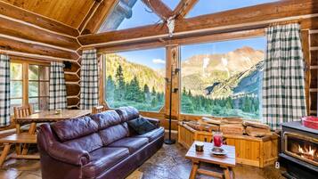 Télévision, cheminée