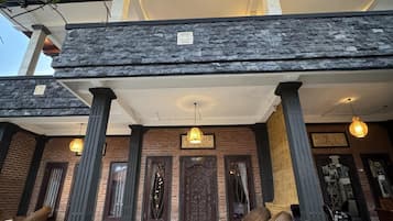 Individually decorated, desk, laptop workspace, blackout drapes