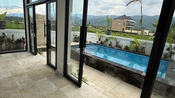 Exclusieve villa, 1 slaapkamer, privézwembad | Woonruimte