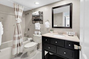 Hair dryer, towels