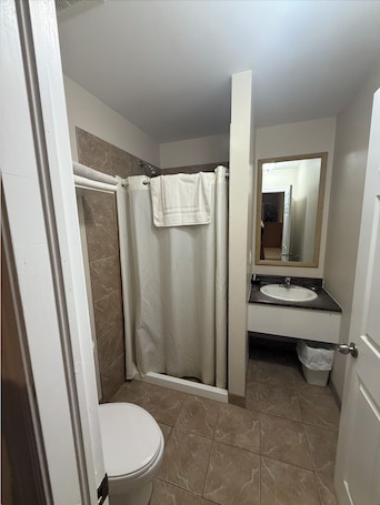 Deluxe Double Room | Bathroom | Towels, soap, shampoo, toilet paper. COUNTRY INN MOTEL