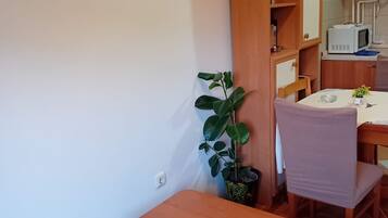 Studio (Apartments Petrova) | Living room | 32-inch flat-screen TV with cable channels