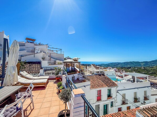 House, 2 Bedrooms, Smoking, Terrace | Terrace/patio - Two bed House With Roof Terrace in the Beautiful Village of Frigiliana (Frigiliana)