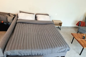 Iron/ironing board, WiFi, bed sheets