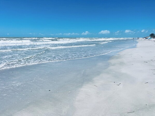 Sun loungers, beach towels