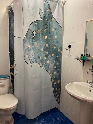 Kamar Standar | Kamar mandi | Shower, perlengkapan mandi gratis, pengering rambut, dan handuk