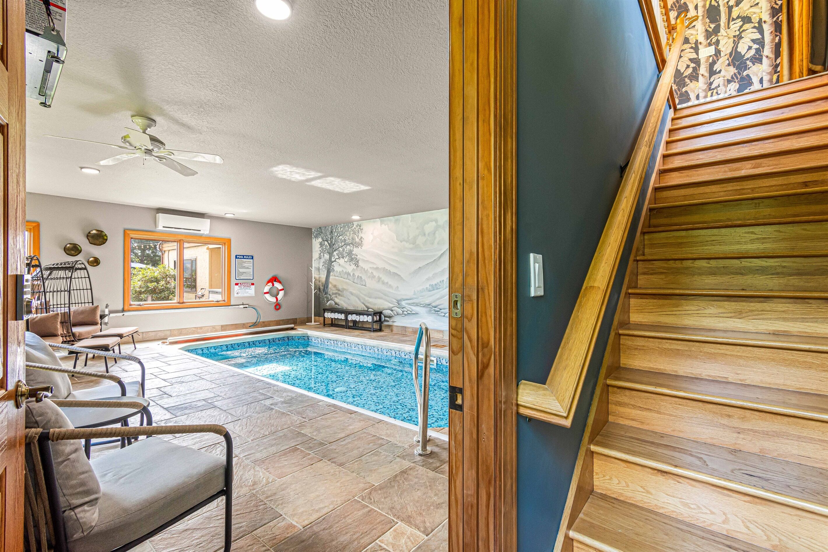 Piscine couverte, piscine chauffée