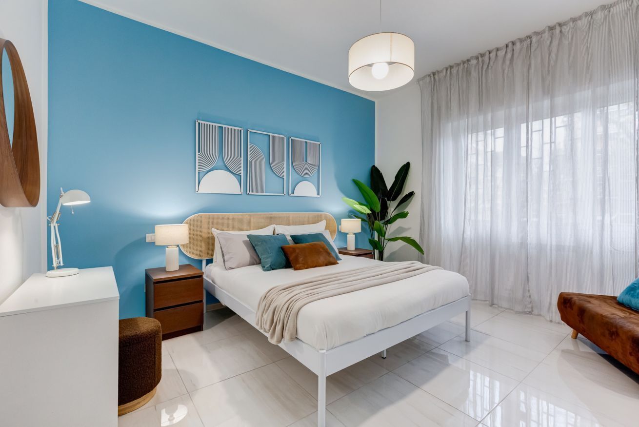 2 室のベッドルーム、アイロン / アイロン台、WiFi、ベッドシーツ