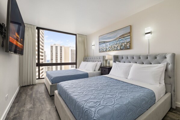 Desk, iron/ironing board, free WiFi, bed sheets