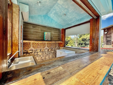 専用キッチン. Your home in the mountains