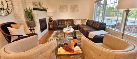 TV connectée, cheminée