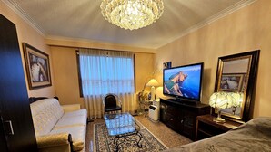 1 غرفة نوم وواي فاي وملاءات أسرّة