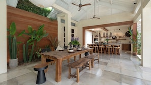 Villa, Pool View | Dining room